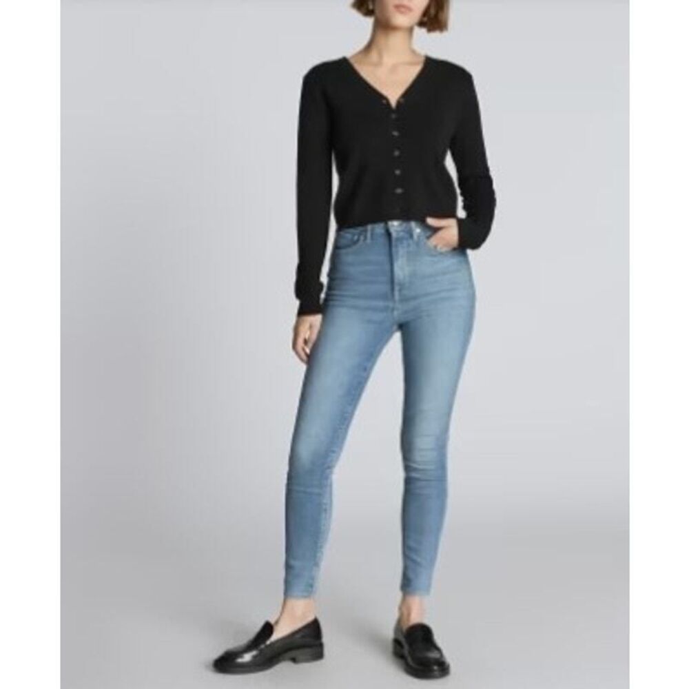 Everlane Way High Skinny Jeans 25R Light Wash Denim - Picture 2 of 5